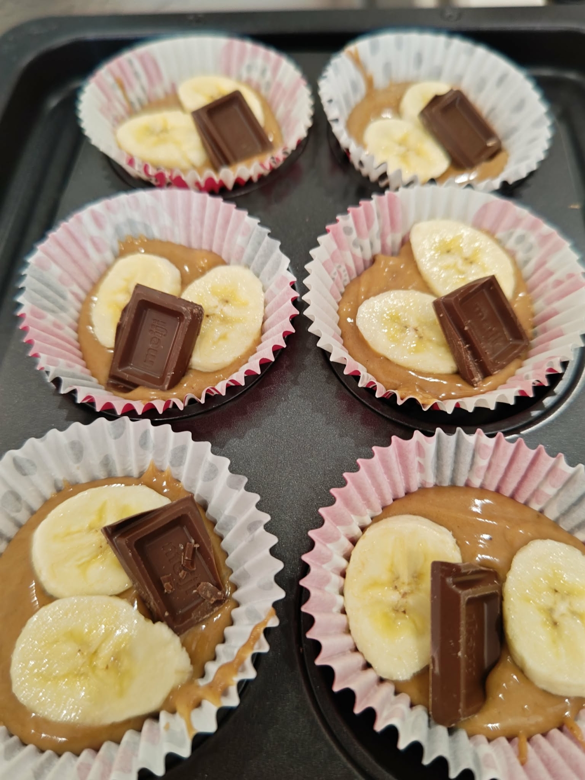 チョコバナナマフィン