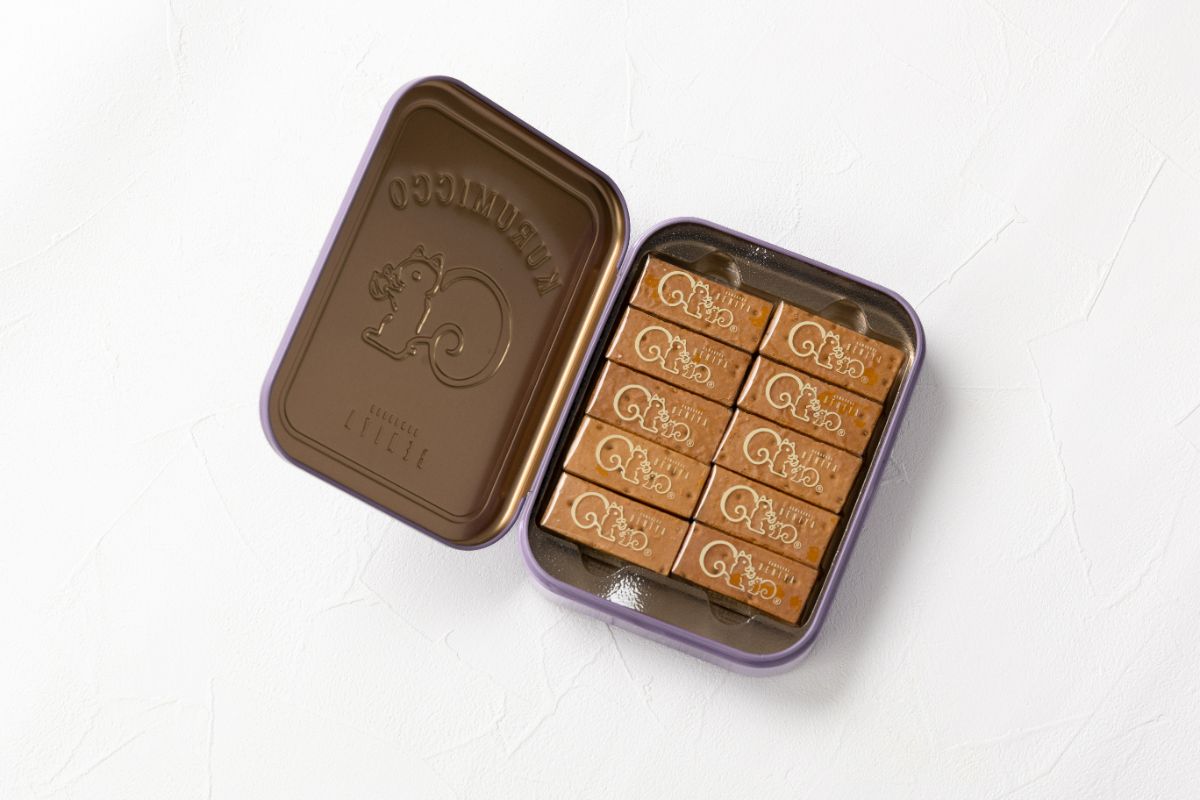 「クルミッ子 10個入(缶)ライラック」