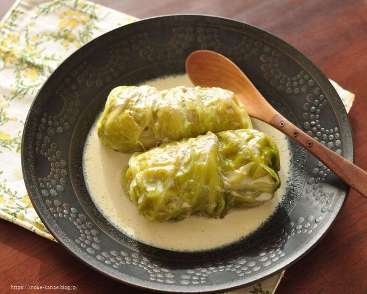 焼きロールキャベツのミルク煮