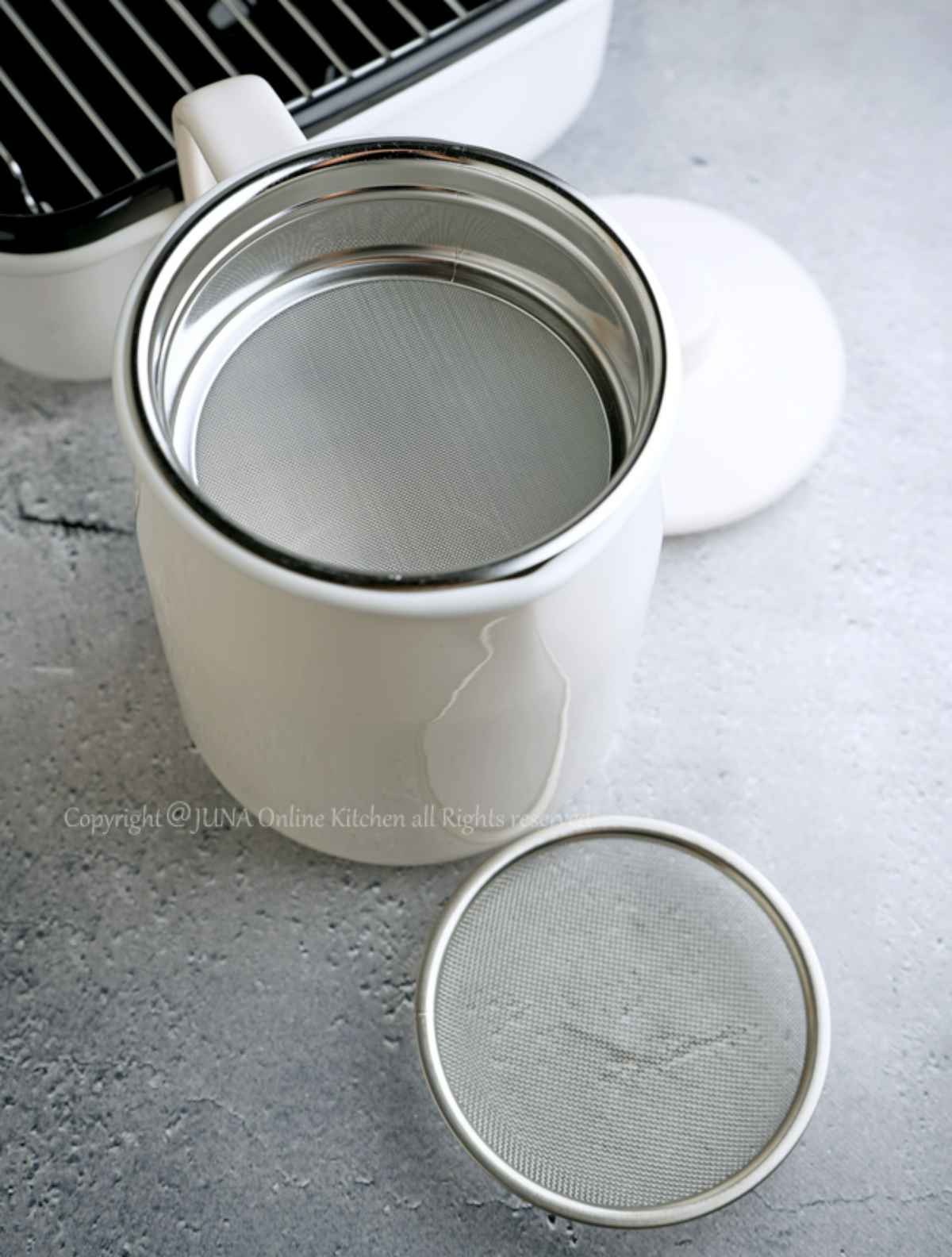 富士ホーロー フィルト オイルポット（1.0L）