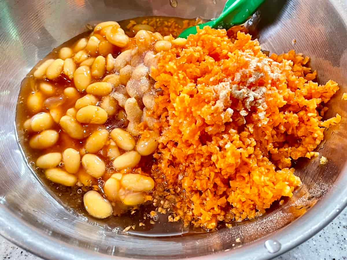 人参と白インゲン豆のラペ