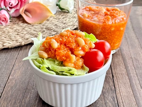 美容にも◎混ぜるだけで簡単「にんじんと豆のラペ」の作り方