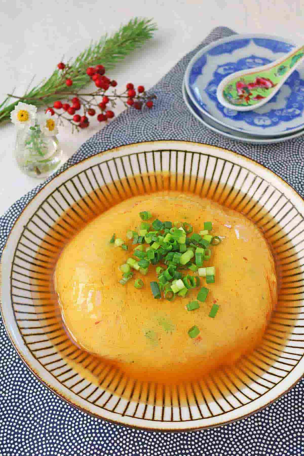 ぱおさん ふわふわ卵と豆腐のレンジ蒸し