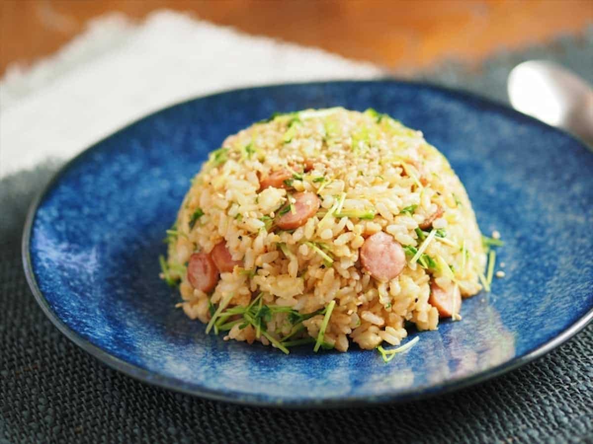 筋肉料理人さん 豆苗チャーハン