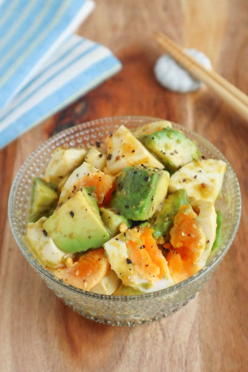 管理栄養士ゆきぼむさんのマイベストレシピアボカドとゆで卵のナムル