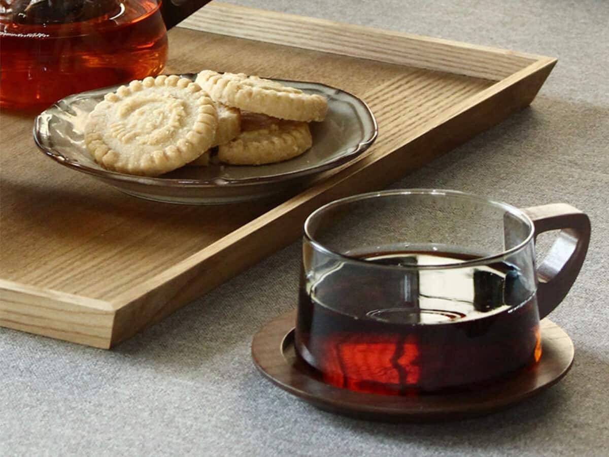 天然木×耐熱ガラス カップ／デザインカップ ミニ／noon ヌーン