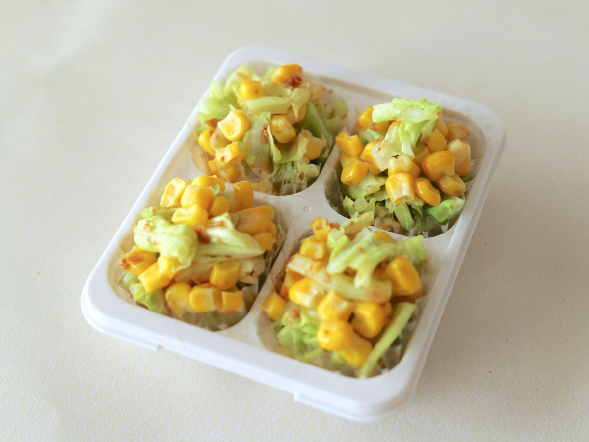 「春キャベツとコーンのおかか和え」レシピ