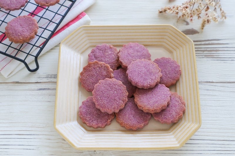 米粉の紫芋クッキー