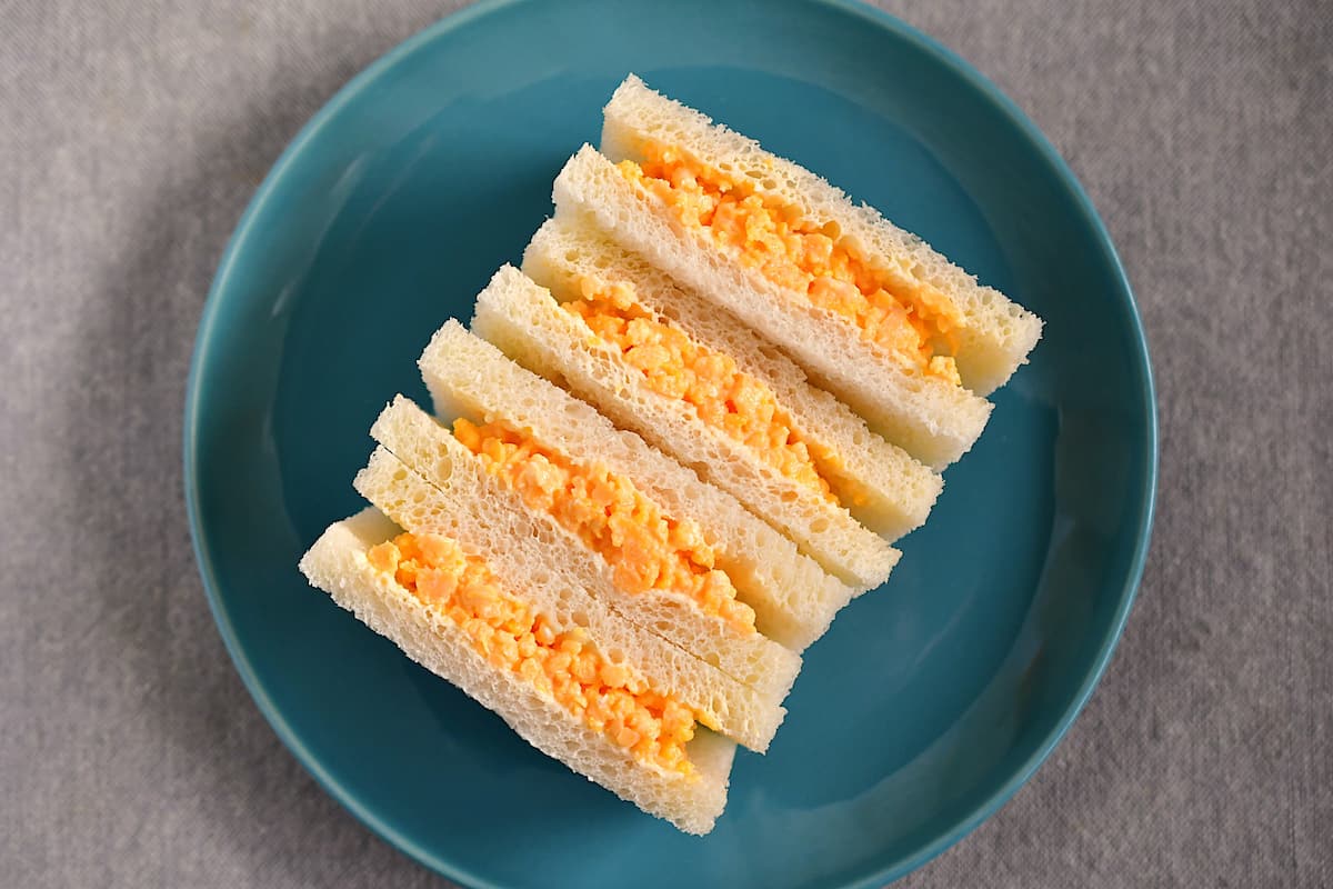 卵そぼろを使ったサンドイッチ