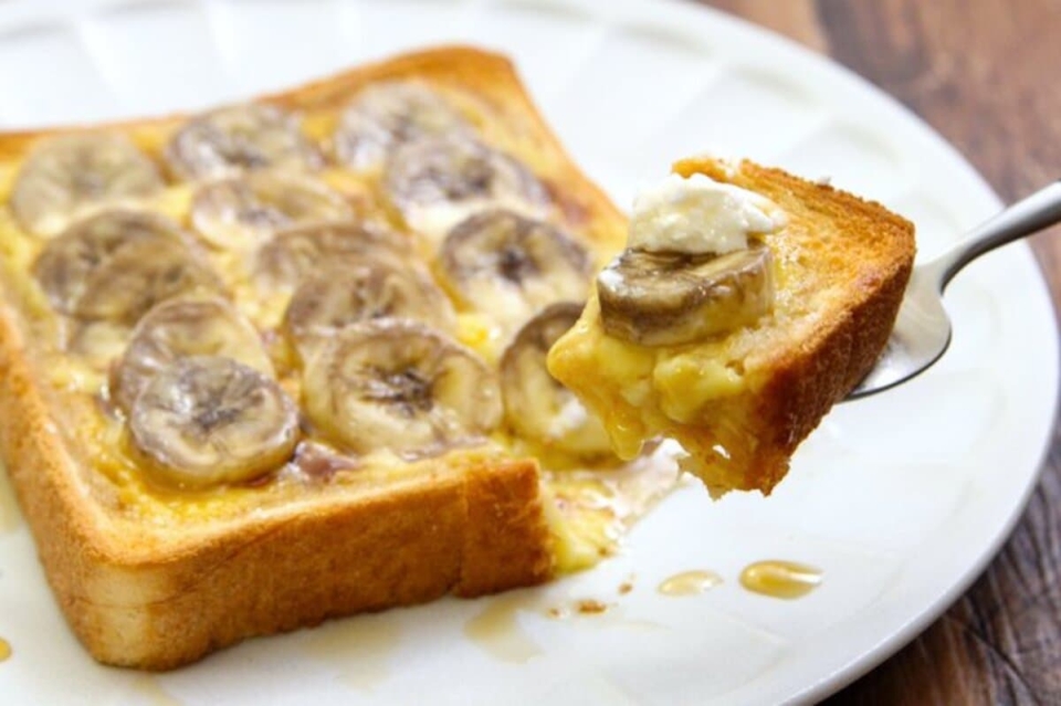 食パンには「バナナ」を合わせて！甘くて幸せになるレシピ