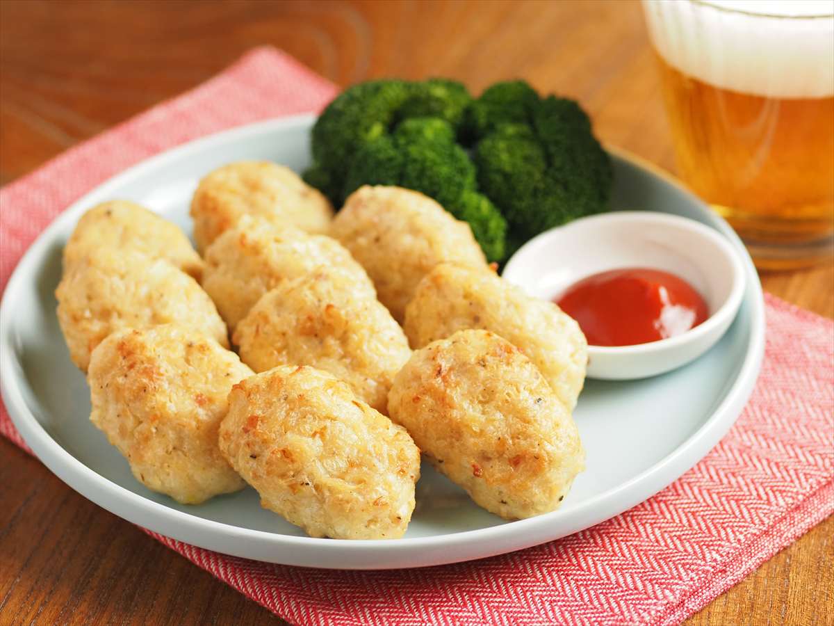 油なしでヘルシー♪揚げずに作れる「鶏ひき肉のチキンナゲット」レシピ