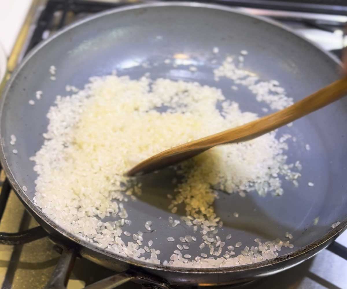 春野菜とあさりとしらすの和風パエリア