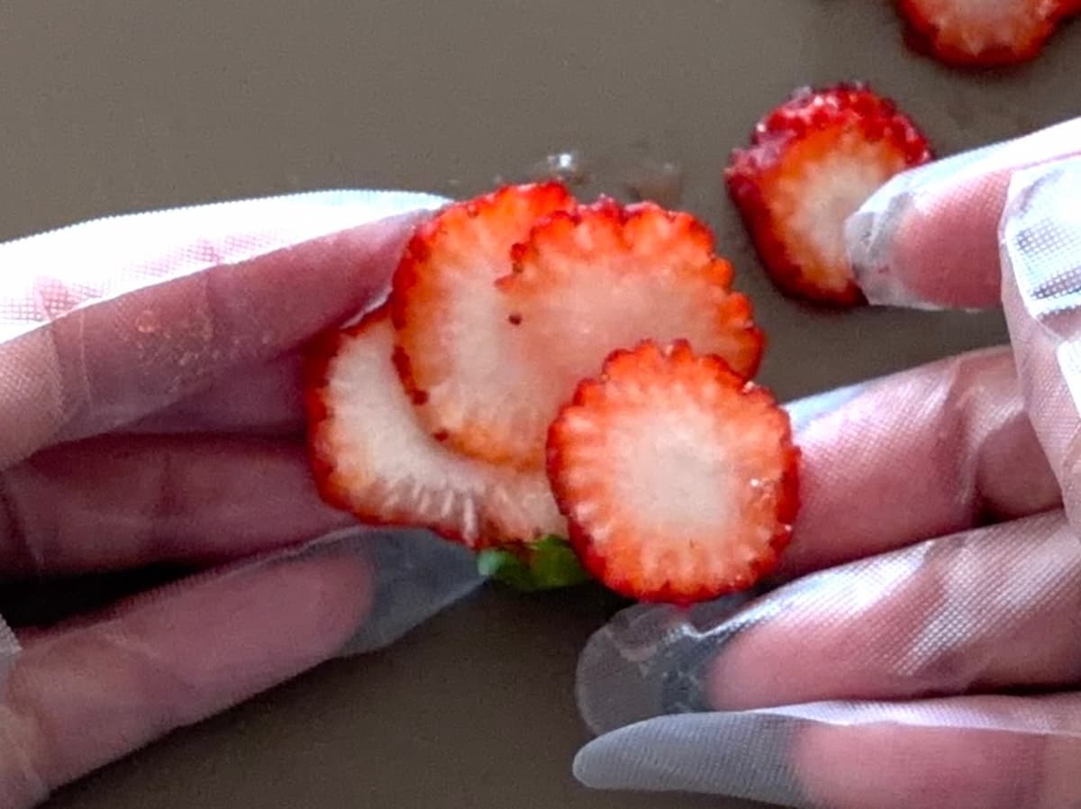 いちごの飾り切り