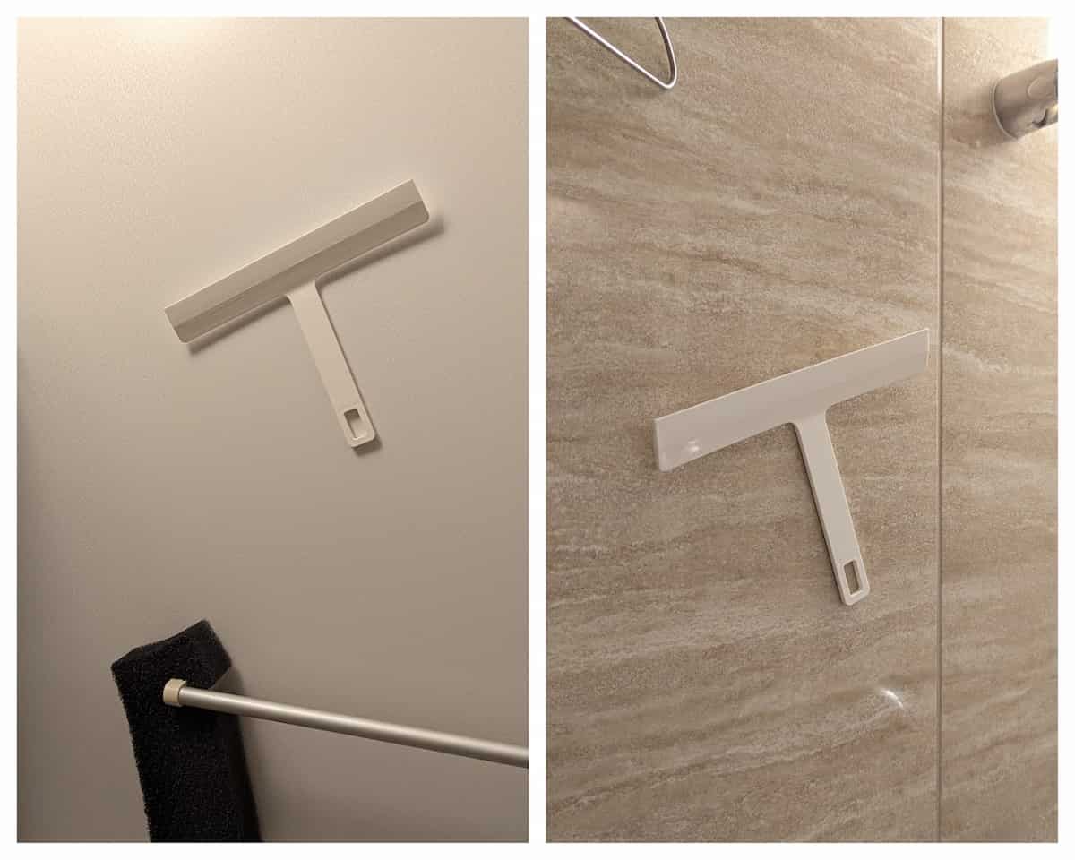 セリア ラバーマグネット バスワイパー 使用例