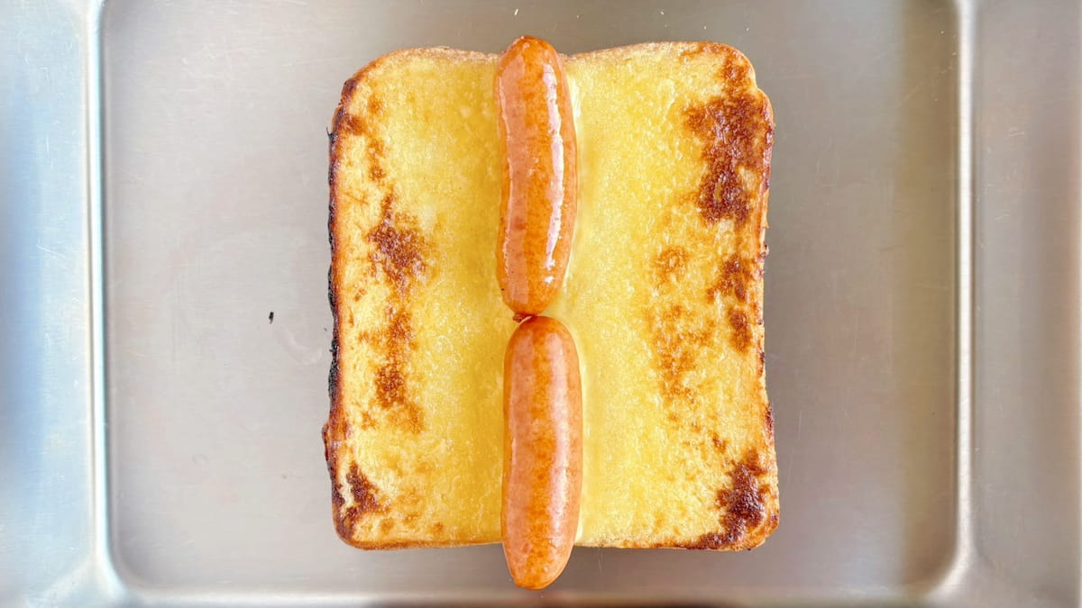 簡単ホットドッグ風