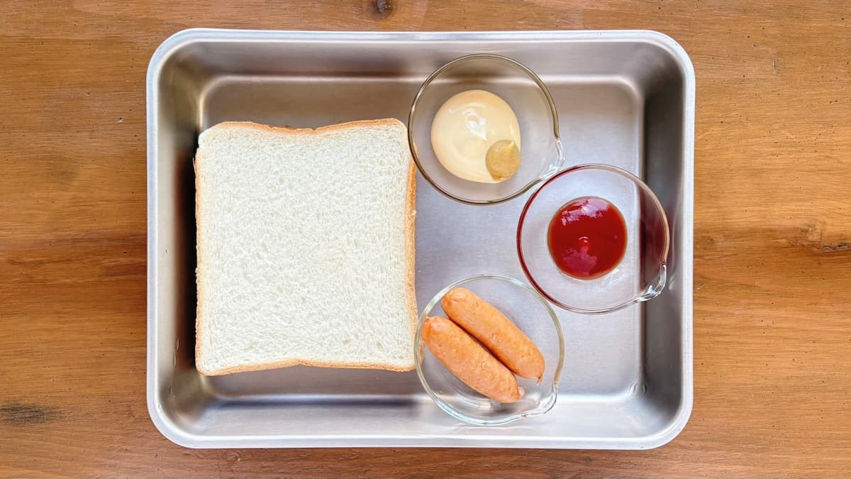 簡単ホットドッグ風