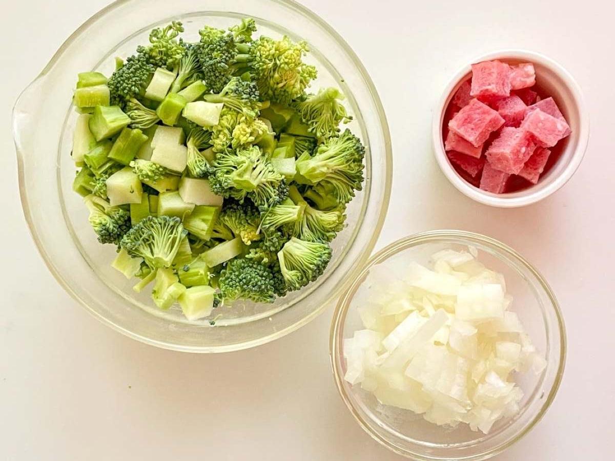 ベーコンとブロッコリーの豆乳スープ