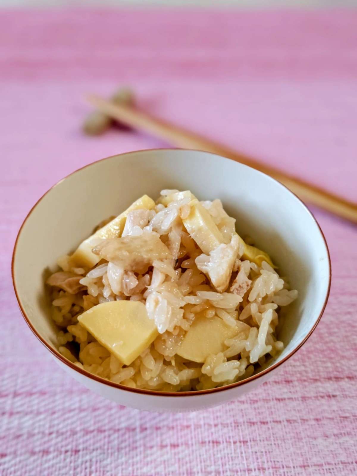 「たけのこと鶏肉のご飯」