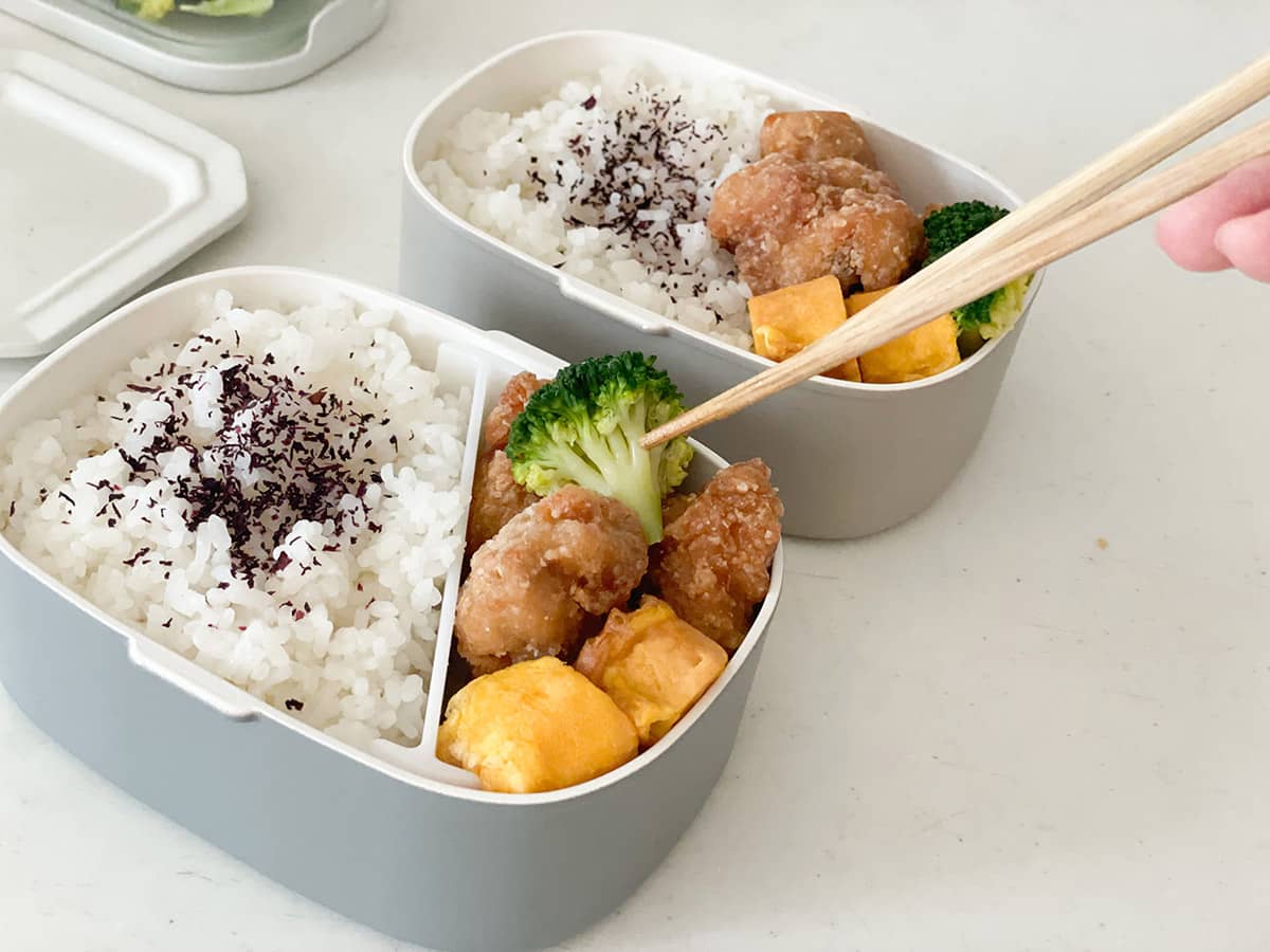 bon moment 洗いやすくて詰めやすい お弁当箱 600ml/ボンモマン