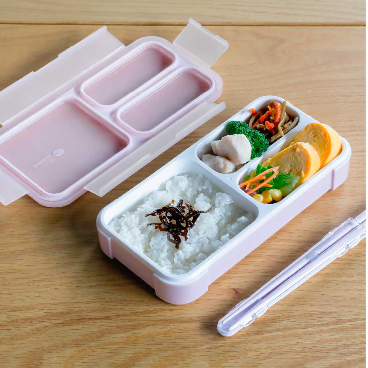 薄型弁当箱 抗菌フードマン400ml