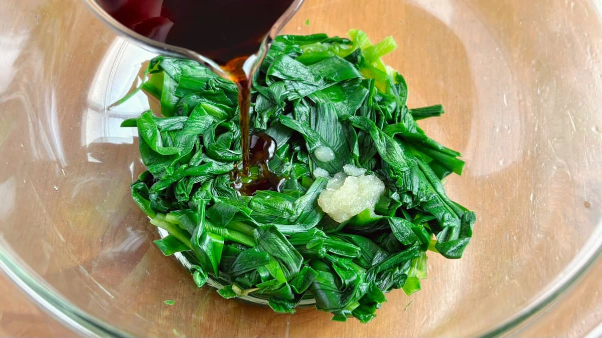 ニラの爆速おひたし