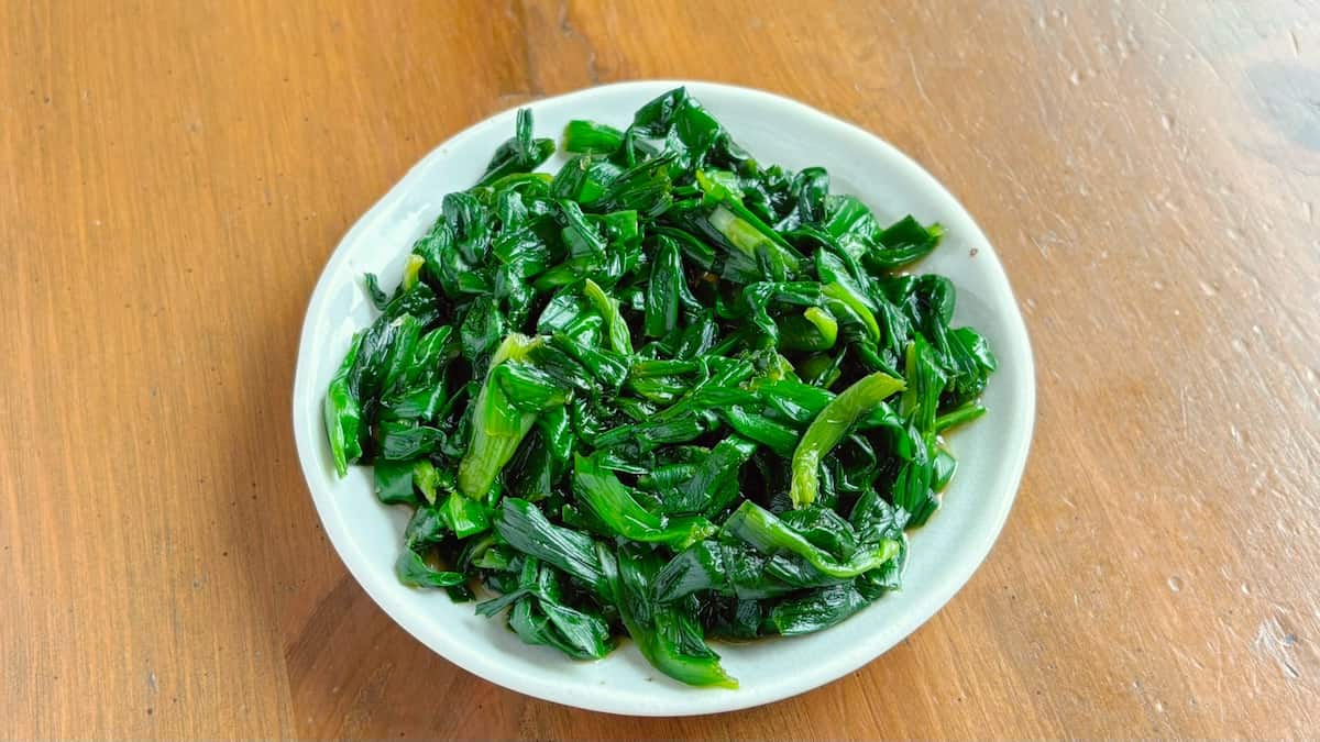 ニラの爆速おひたし