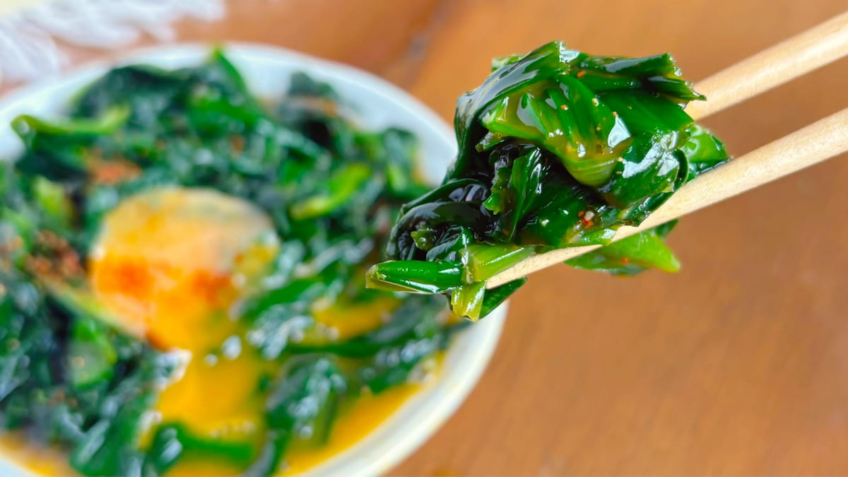 ニラの爆速おひたし