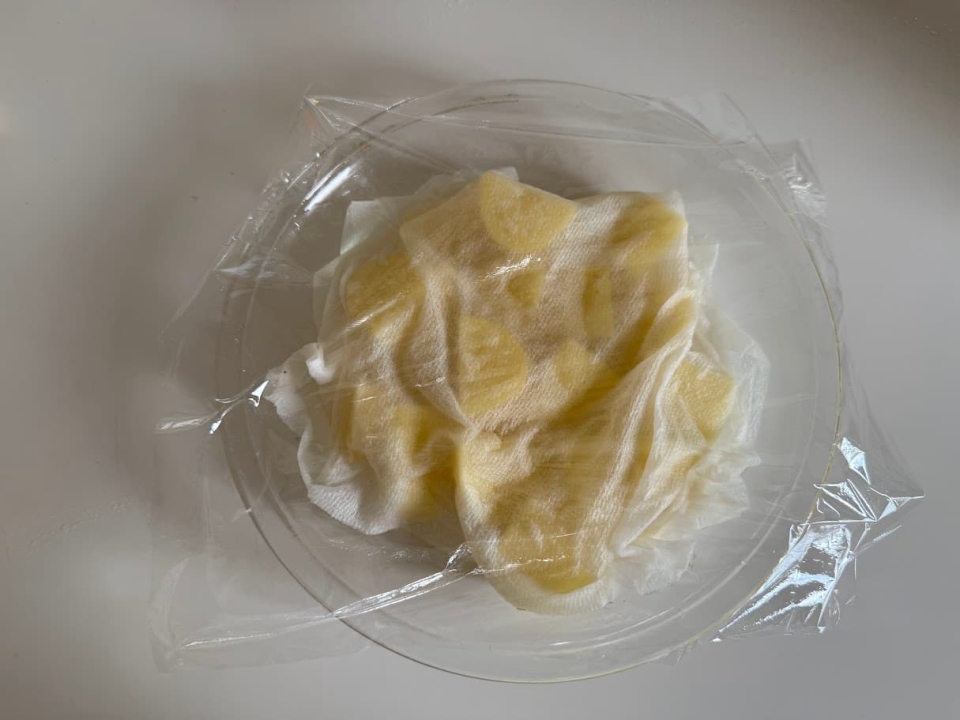 切ったジャガイモの場合