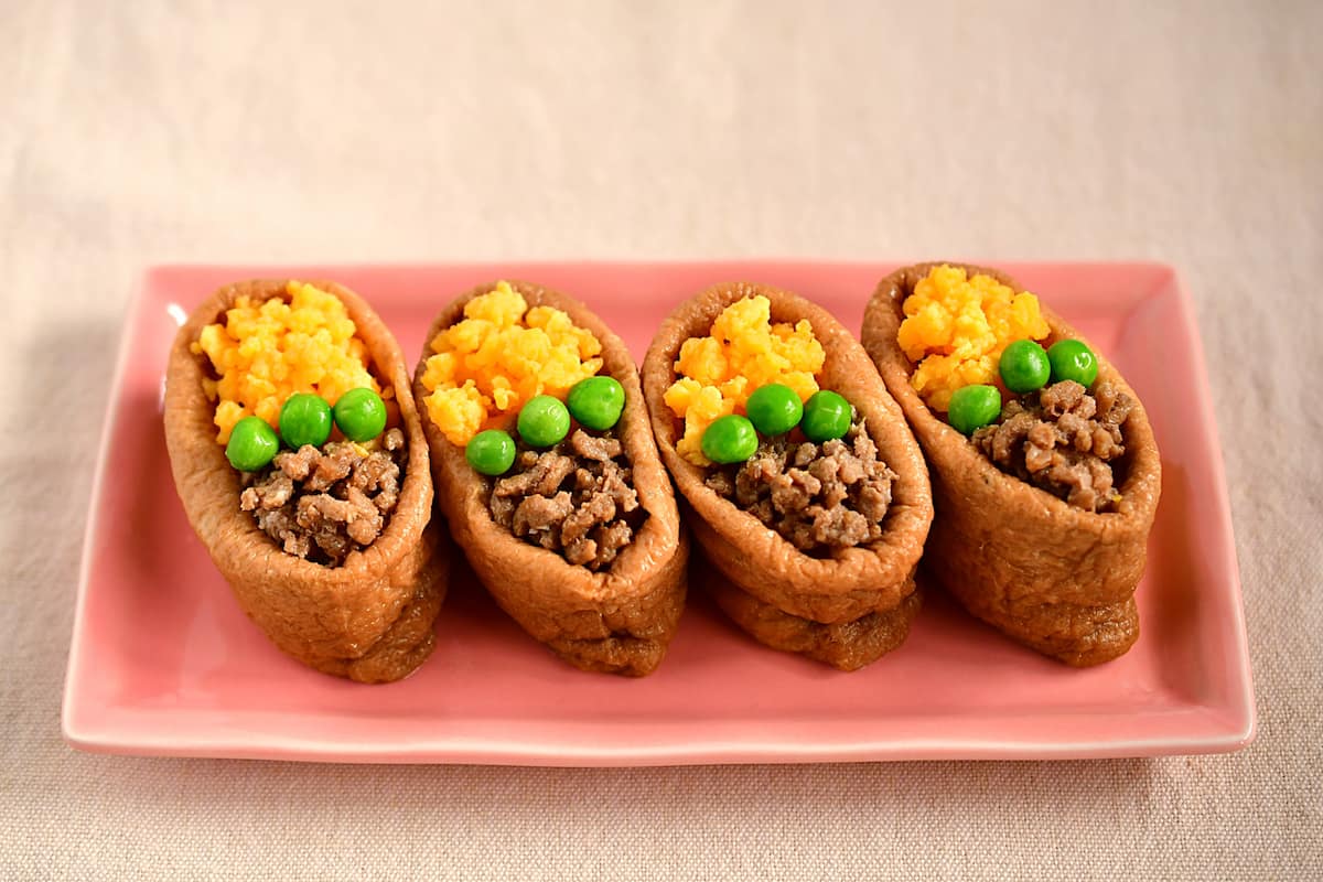 油揚げの甘辛煮を使ったいなりずし