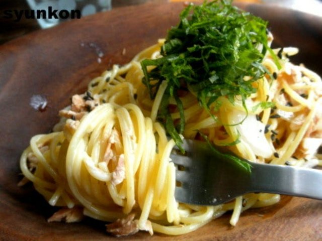 「ツナと新玉ねぎのわさびマヨしょうゆスパゲッティ」レシピ