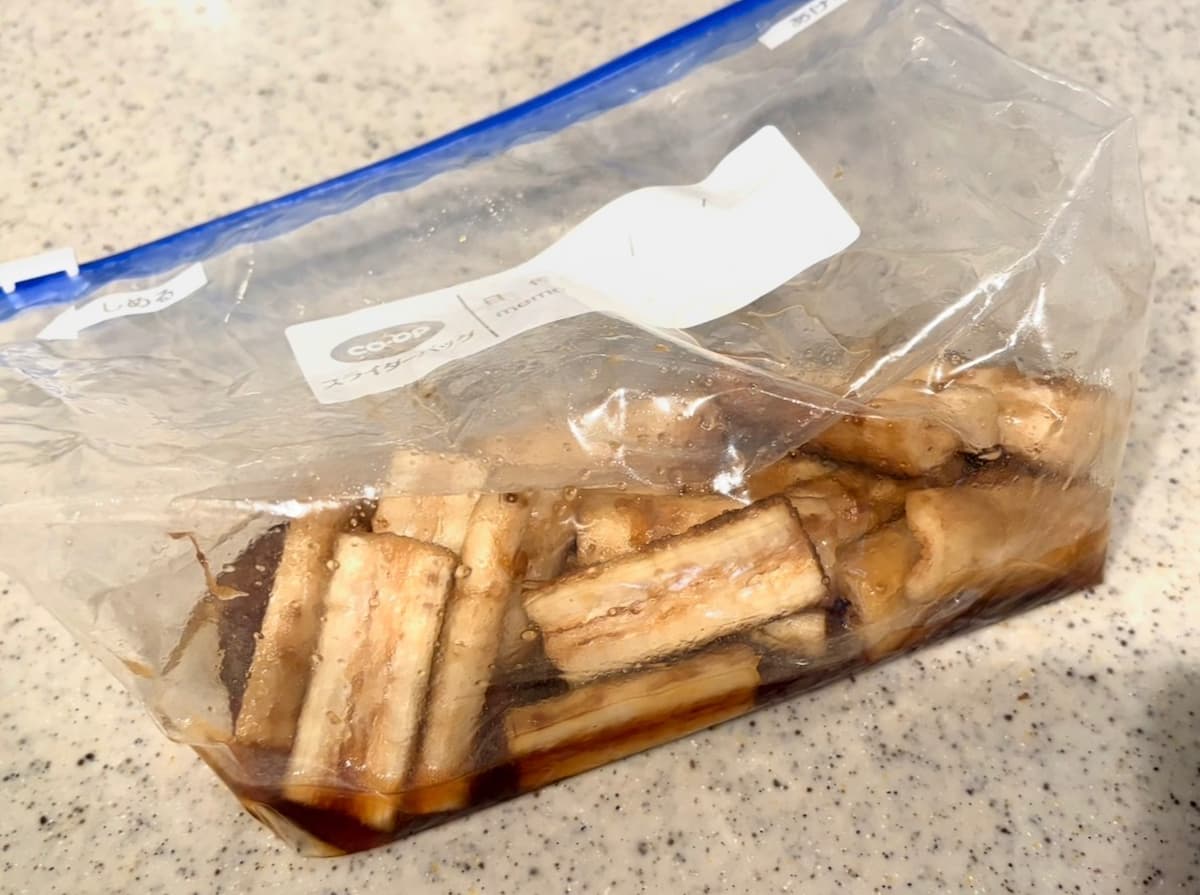 春ごぼうの竜田揚げ