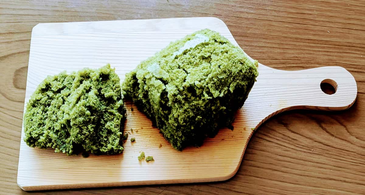 カルディ「米粉の蒸しケーキ抹茶」