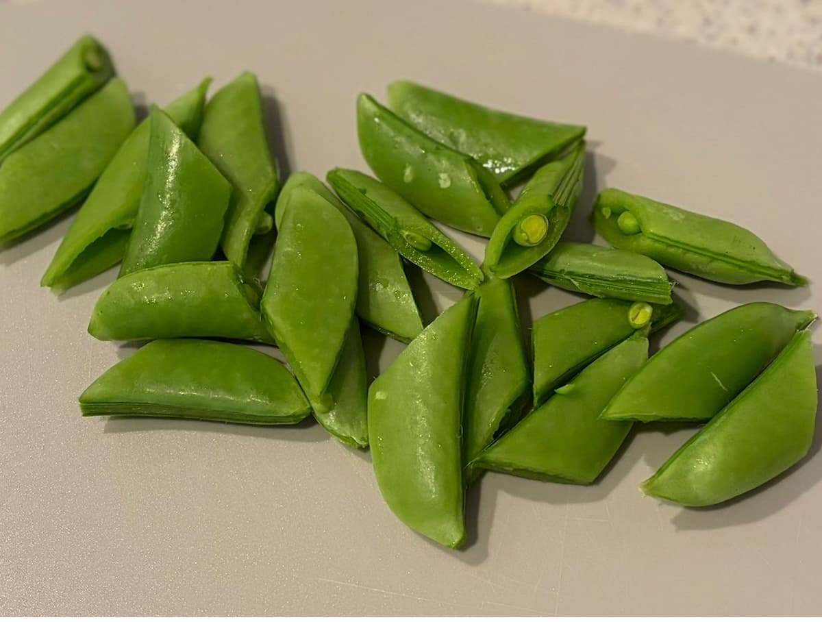 海老とスナップエンドウのマヨ炒め