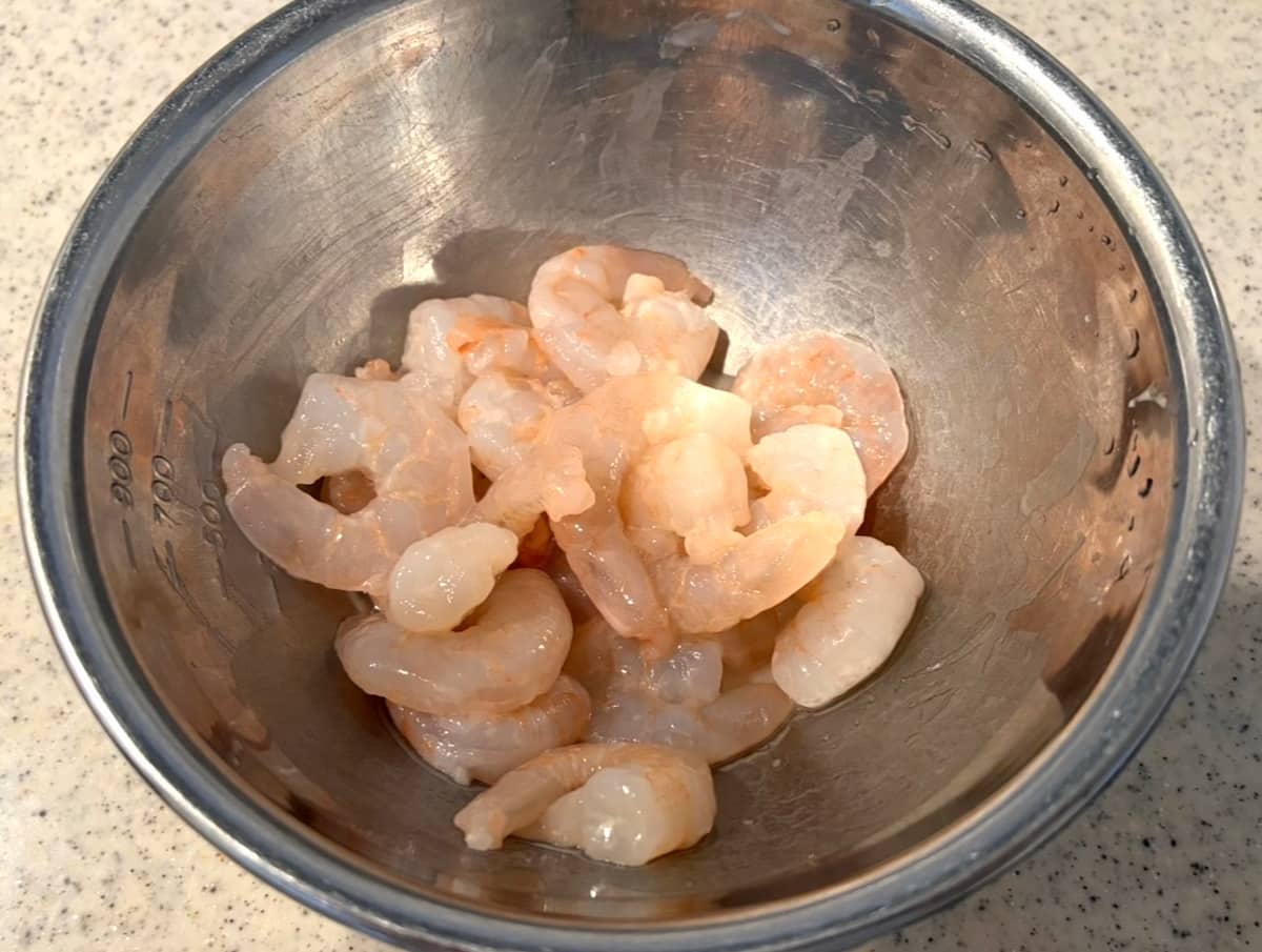 海老とスナップエンドウのマヨ炒め