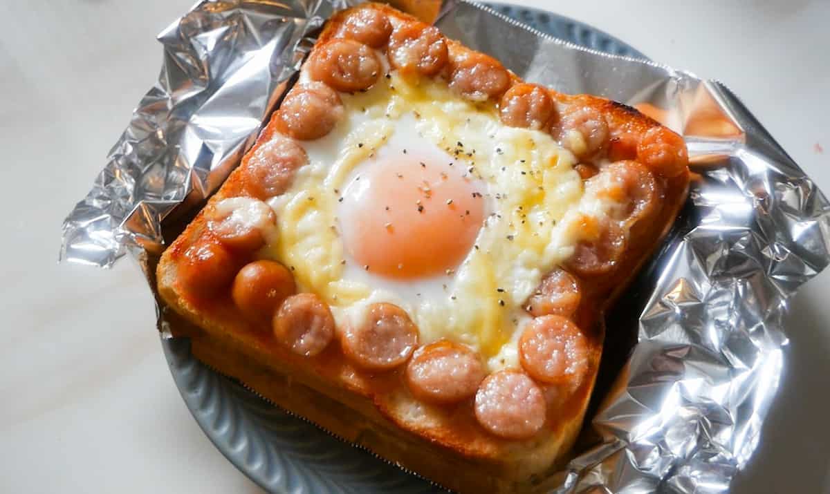 てぬキッチンさん ソーセージ ソーセージエッグトースト