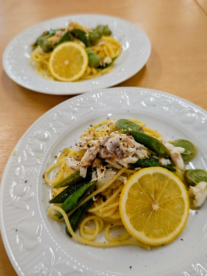 白身魚で作るごちそう♪レモン香る「真鯛のレモンソースパスタ」