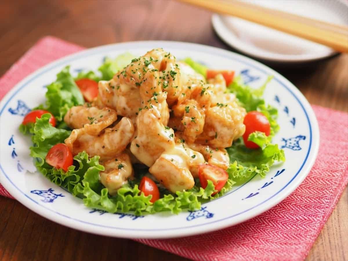 筋肉料理人さん 鶏むね×マヨネーズ エビマヨ風