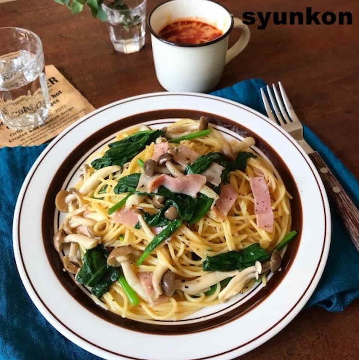 山本ゆりさん レンジ×和風パスタ バター醤油