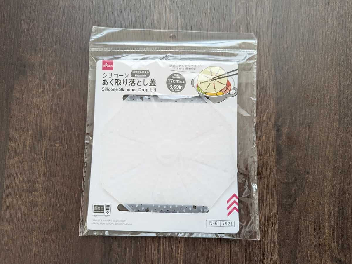 ダイソー シリコーンあく取り落とし蓋