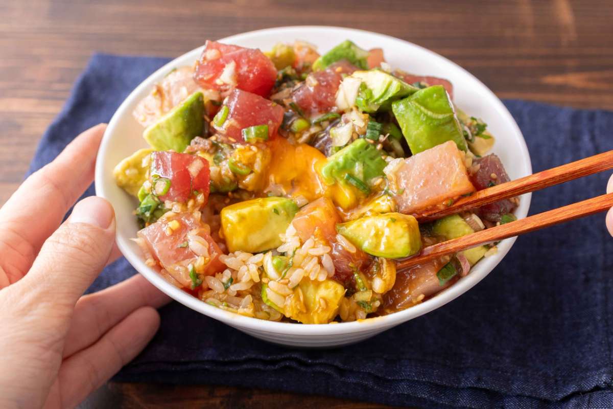 「ポキ丼」レシピ