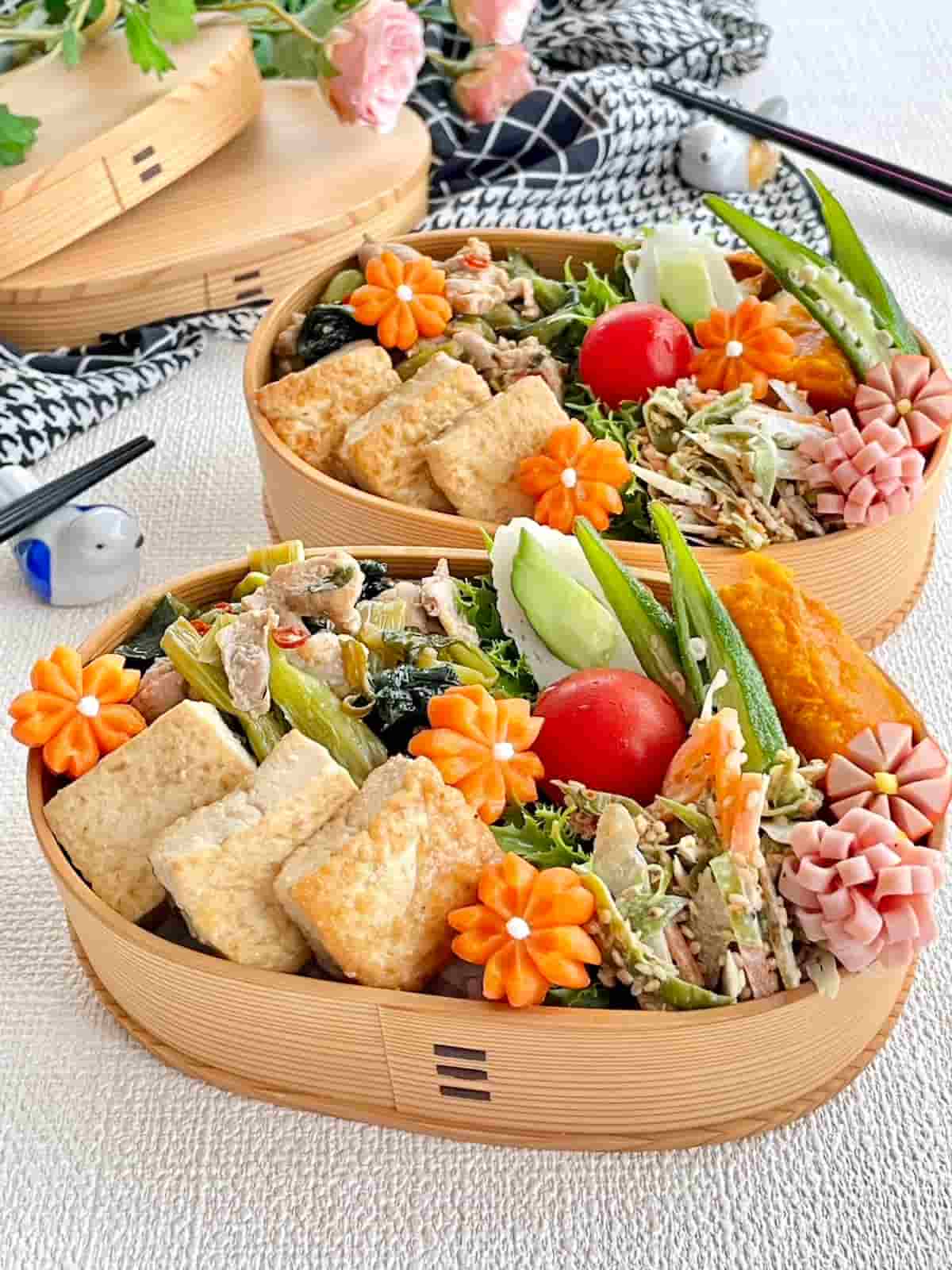 小松菜と豚肉の中華風ピリ辛炒め