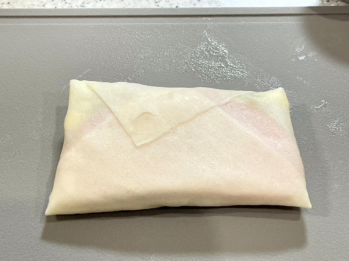 ハムチーねぎ春巻き