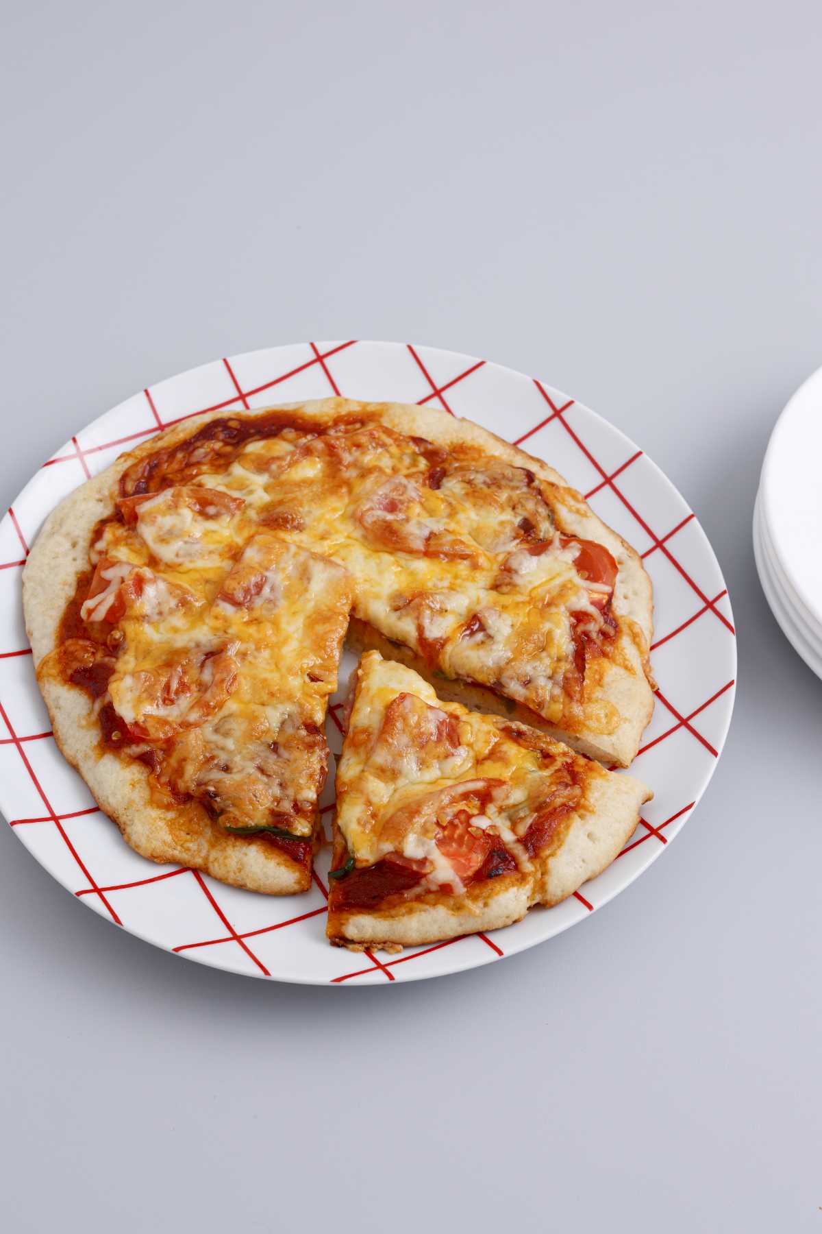 『ポリ袋で作るかんたん米粉パン』ピザ 完成