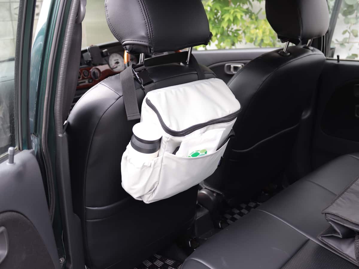 bon moment スリムに置ける 車用 保冷バッグ シートバッグポケット/ボンモマン
