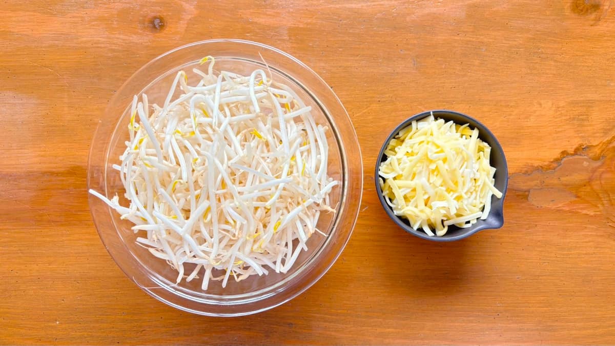 カリカリ!もやしの海苔チー焼き