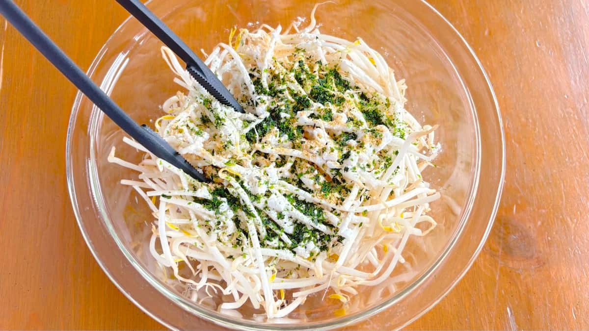 カリカリ!もやしの海苔チー焼き