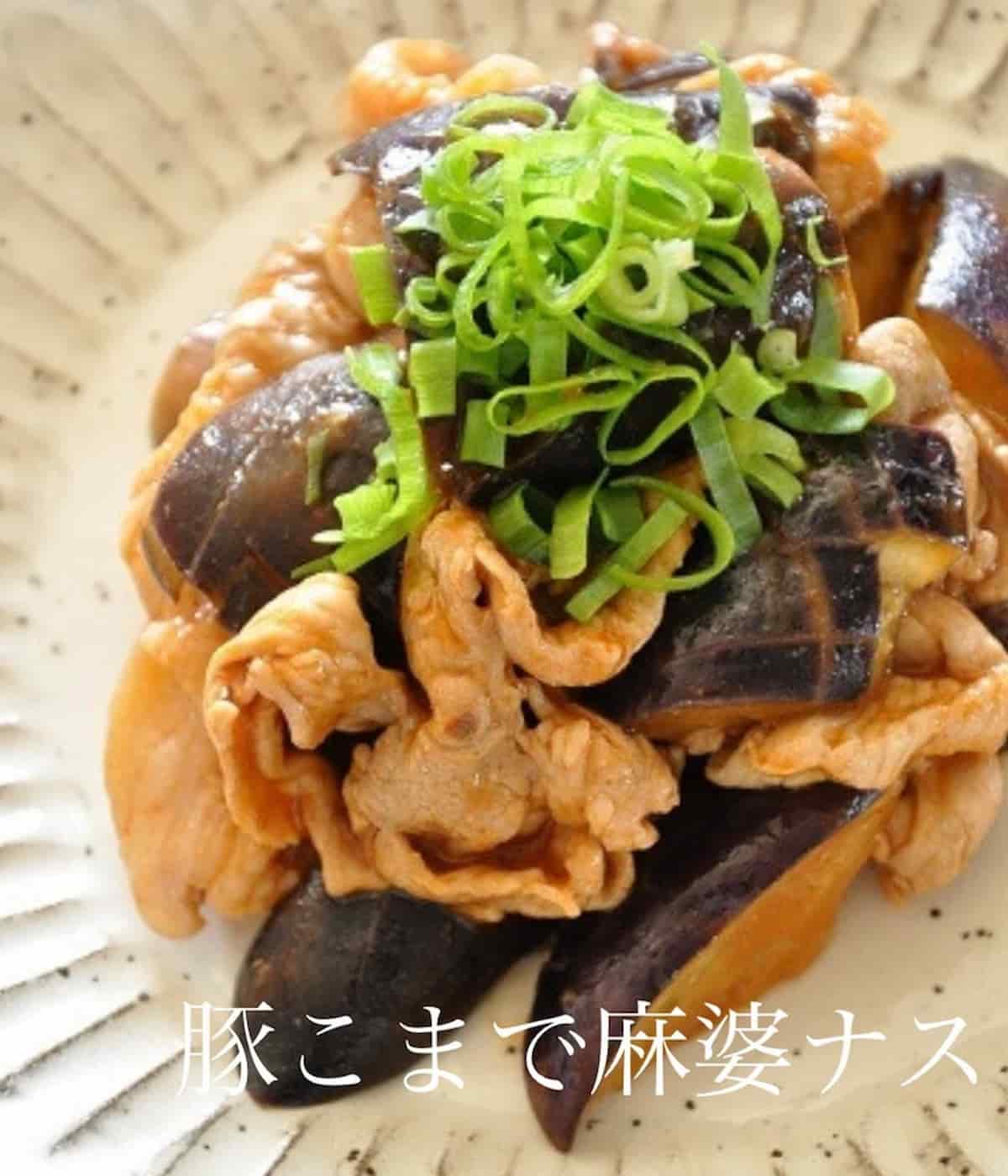 武田真由美さん なす×豚肉おかず 豚こまで麻婆なす