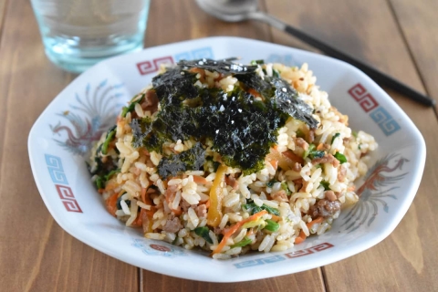 巻かなくていいから簡単！「キンパ風混ぜご飯」レシピ