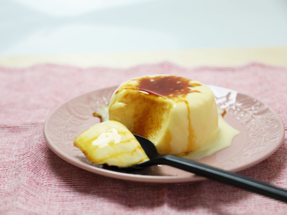 レンジで簡単♪ホットケーキミックスの「おやつプリン」