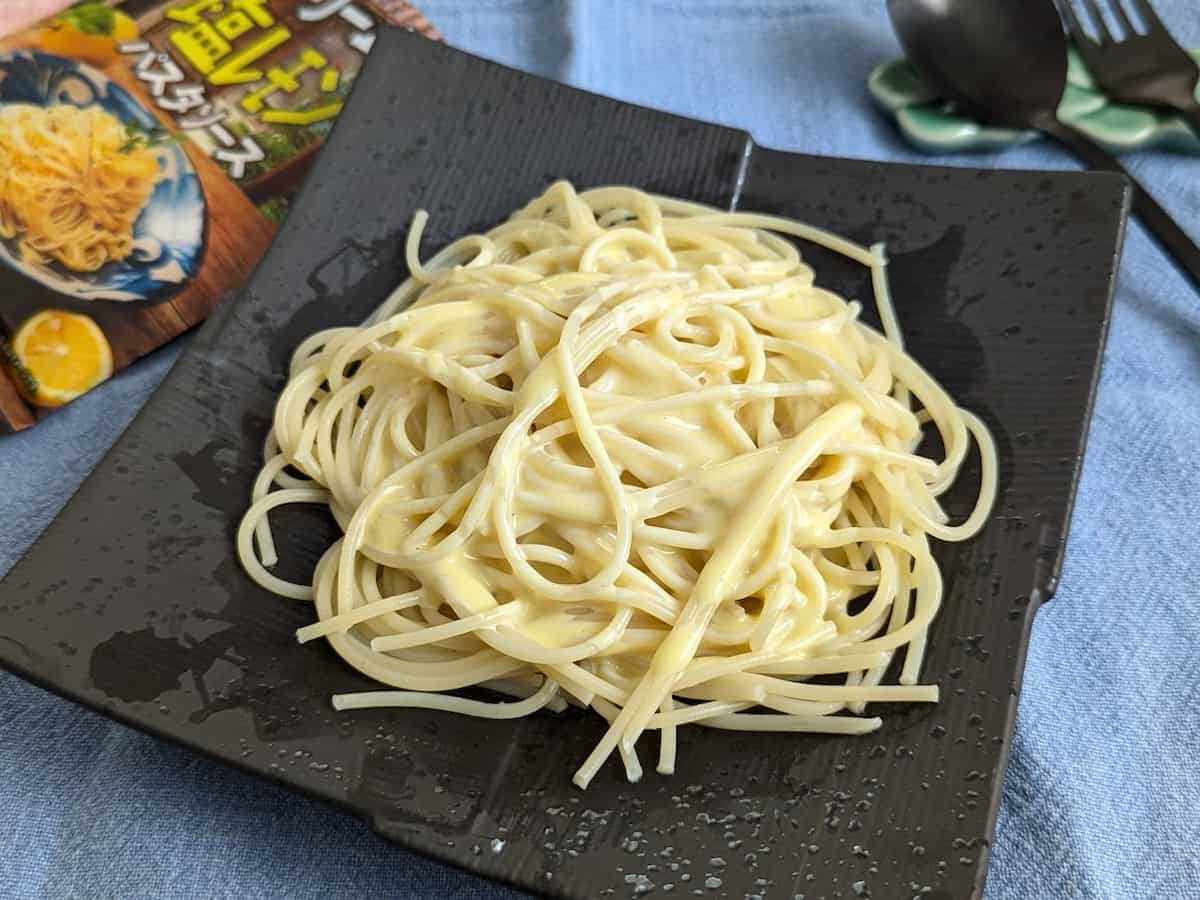 カルディコーヒーファーム クリーム塩レモンパスタソース 調理例